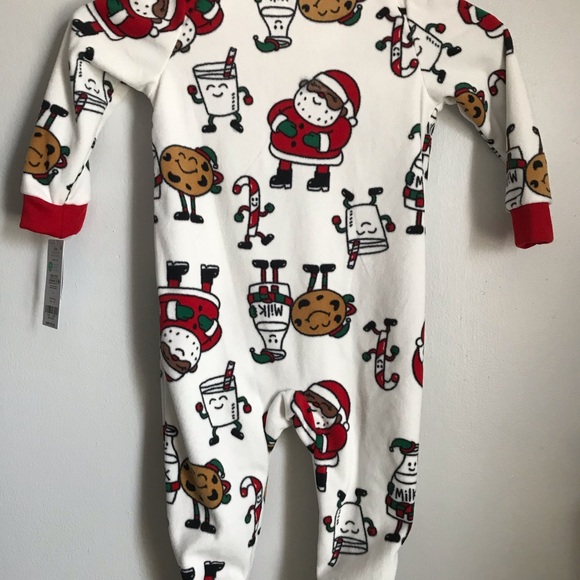 Carter’s Santa fleece footie pajamas - Picture 3 of 5